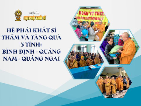 Thăm và tặng quà 3 tỉnh: Bình Định - Quảng Ngãi - Quảng Nam vào ngày 30/12 - 3/01/2019