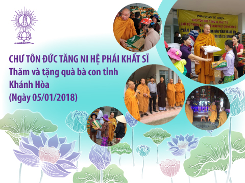 Hệ phái Khất sĩ thăm và tặng quà tỉnh Khánh Hòa (2018)